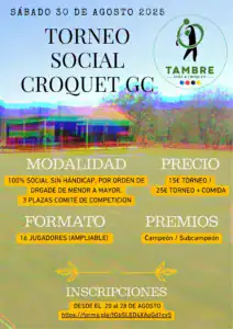TORNEO SOCIAL CROQUET GC 2 agosto sábado 30 agosto social croquet